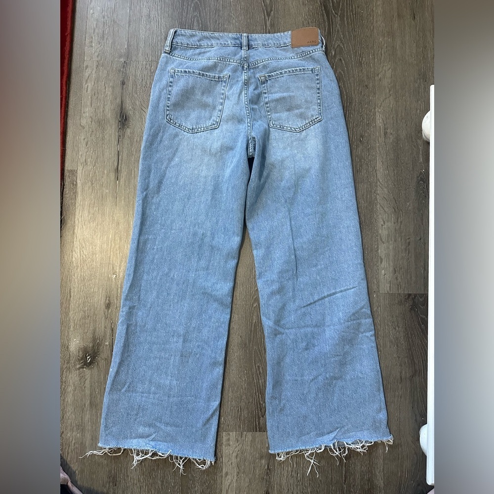 Aeropostale Light Blue Wide-Leg Jeans - Picture 4 of 7